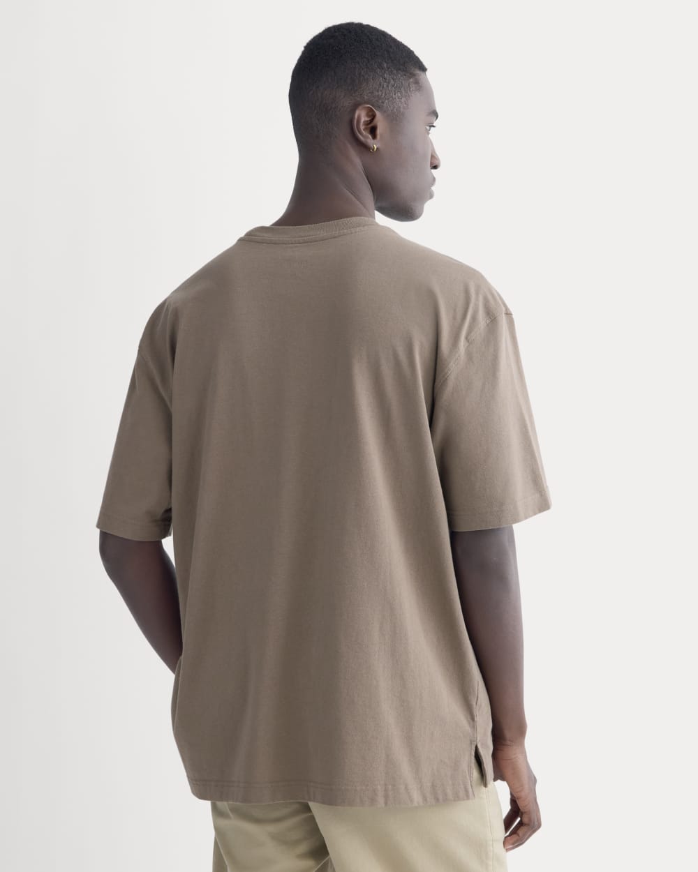 Oversized Classic Tee | Deep Taupe - Image 5