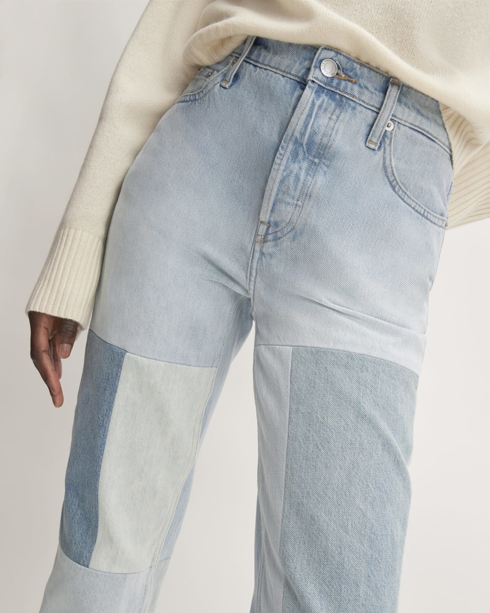 The '90s Cheeky® Mended Jean | Patched Indigo | 26.5 Inseam - Image 5