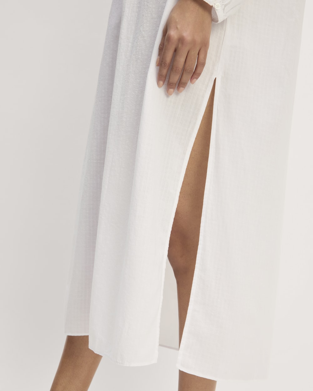 The Gauze Caftan Dress | White - Image 5