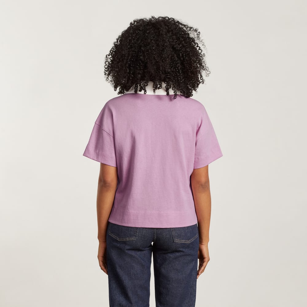 The Retro Jersey Polo | Mauve / Bone - Image 3