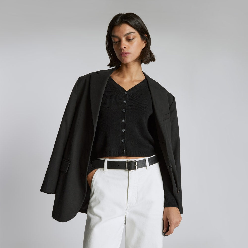 The Luxe Merino Cardigan | Black - Image 7