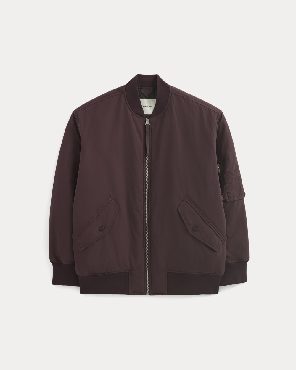 Renew Oversized Puffer Bomber | Deep Plum - Image 2