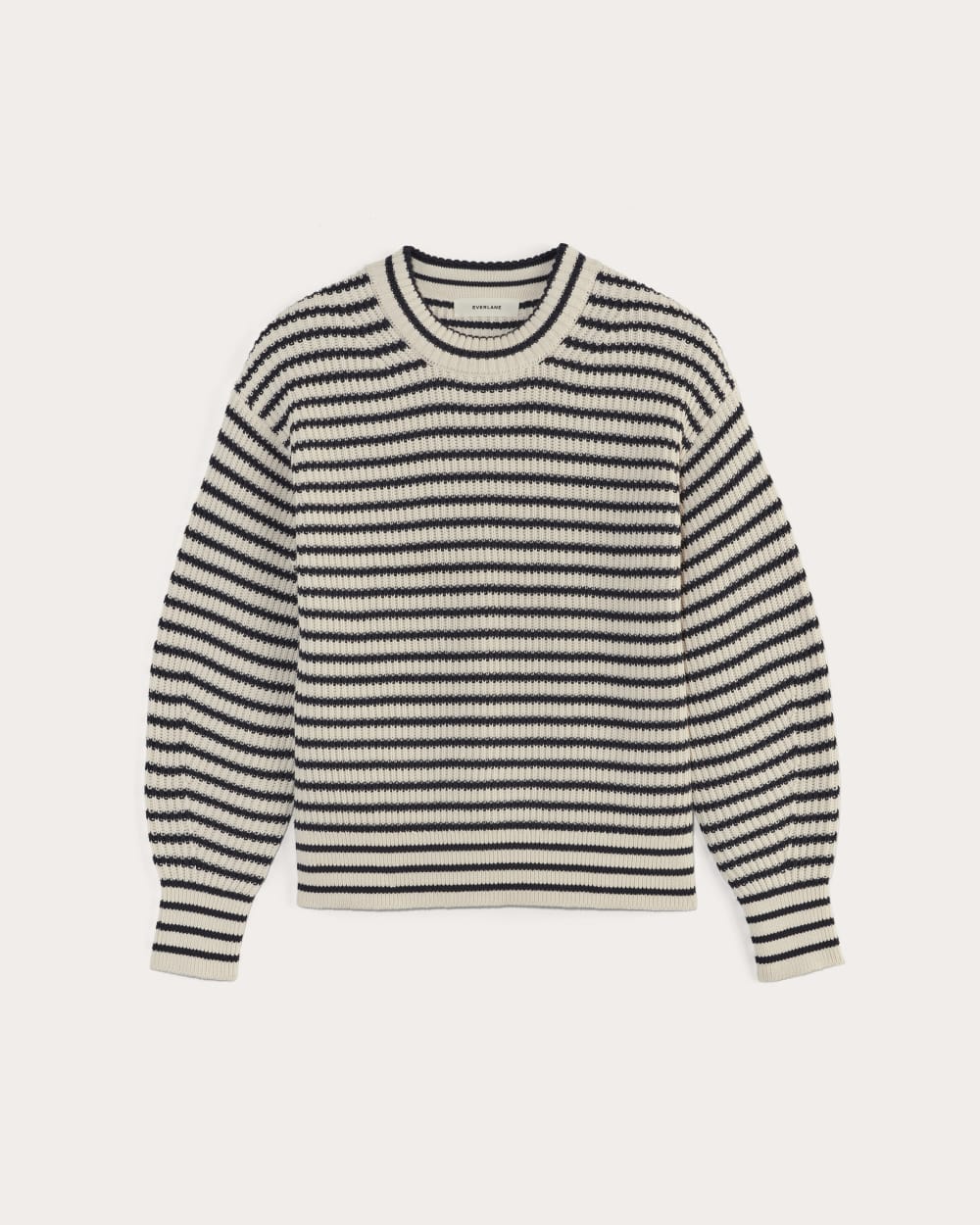 The Cocoon Crew in Everyday Cotton | Canvas / Navy - Image 2