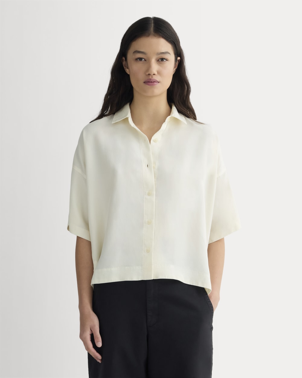 The Short-Sleeve Square Shirt in Butterlite | Bone