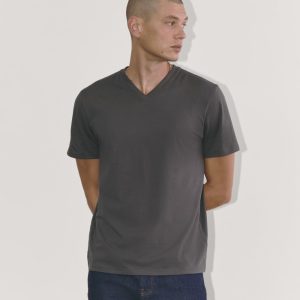The Essential Organic V-Neck Tee | Graphite