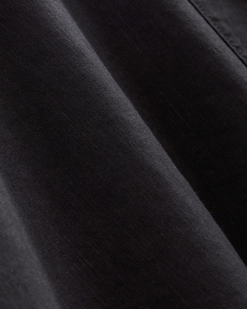 The Seamed Dress in Stretch Linen | Black - Image 5