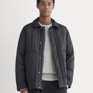 ReNew Vertical-Quilted Jacket | Black