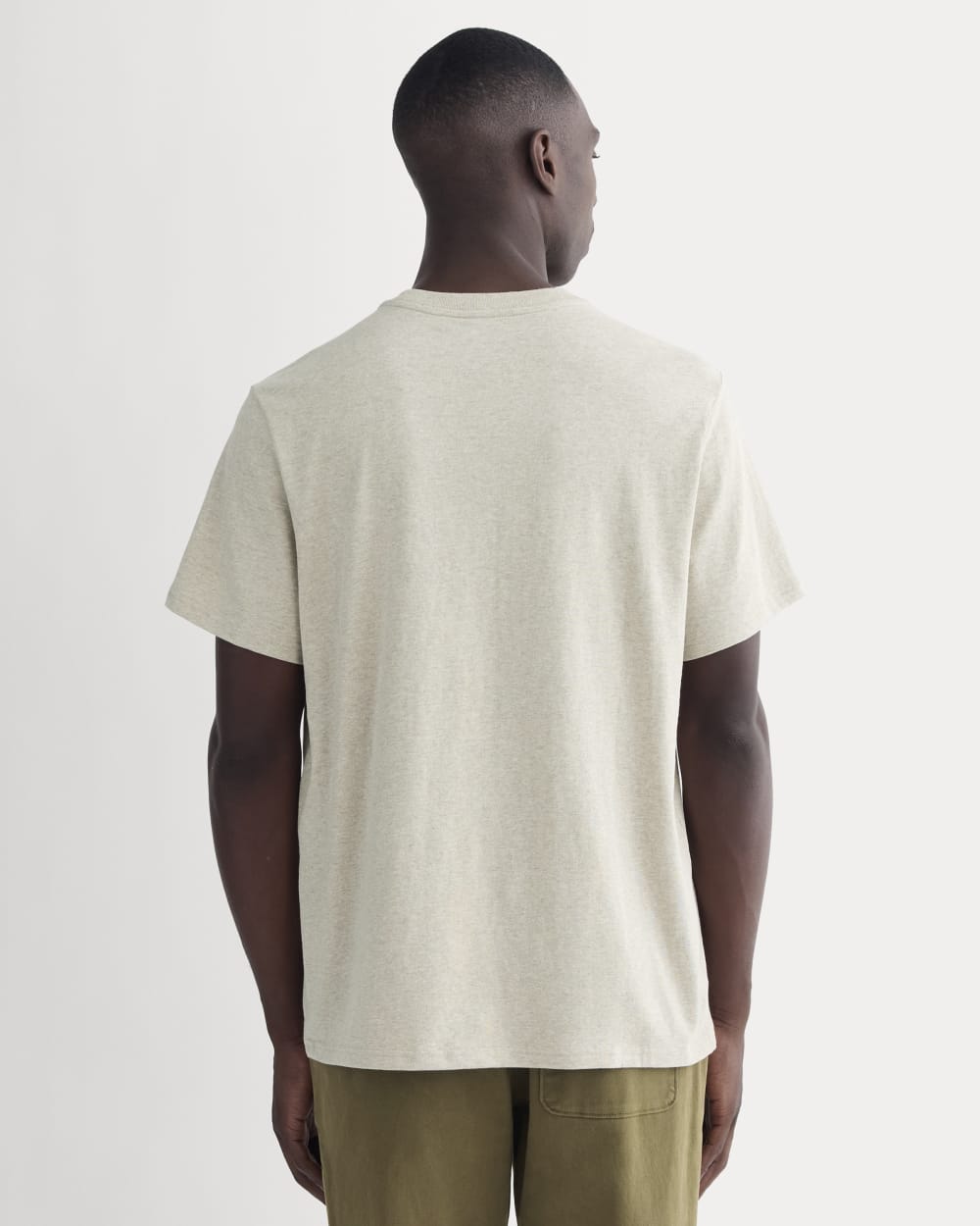The Premium-Weight Pocket Tee | Uniform | Heather Oatmeal - Image 4