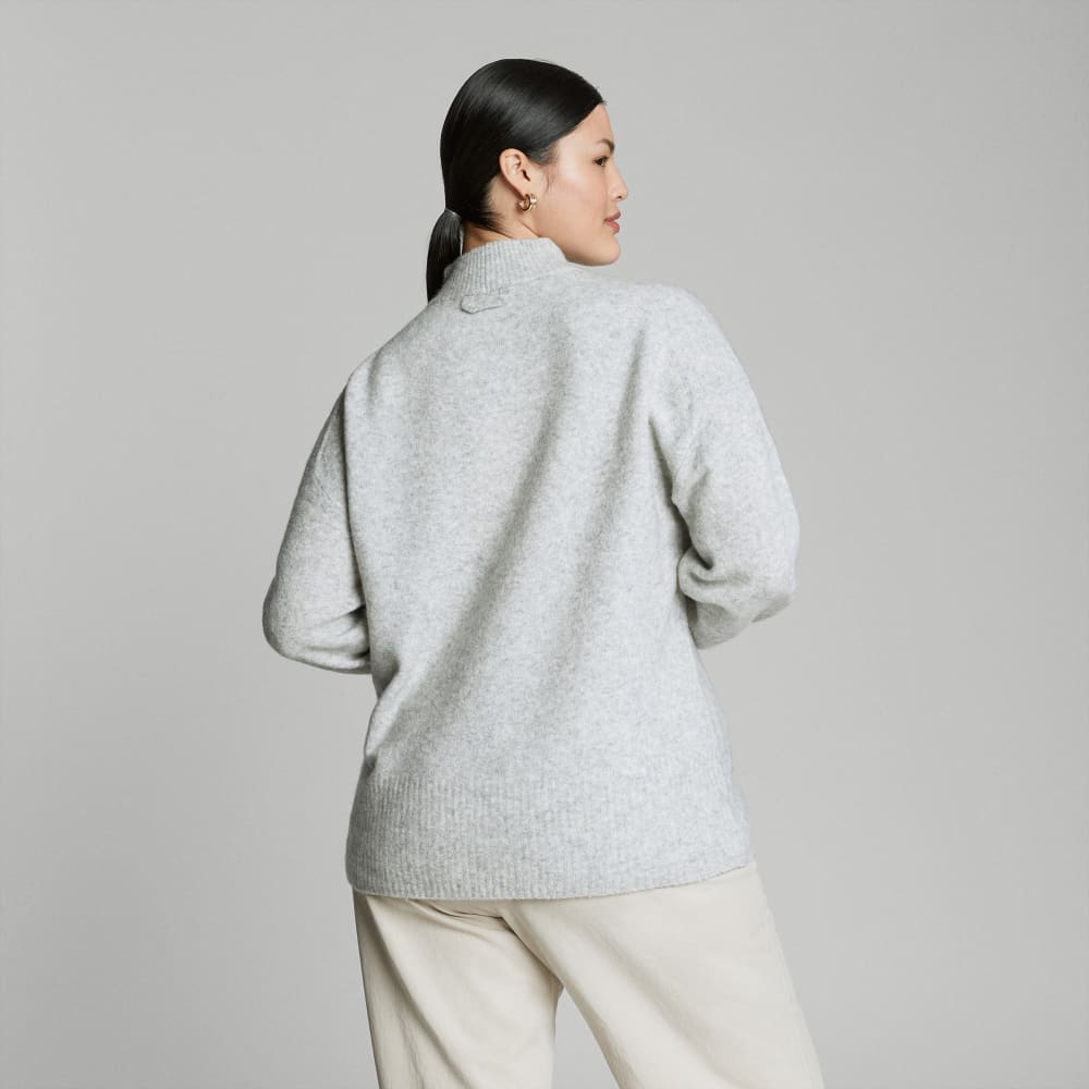 The Cozy-Stretch Pullover | Heathered Grey - Image 3