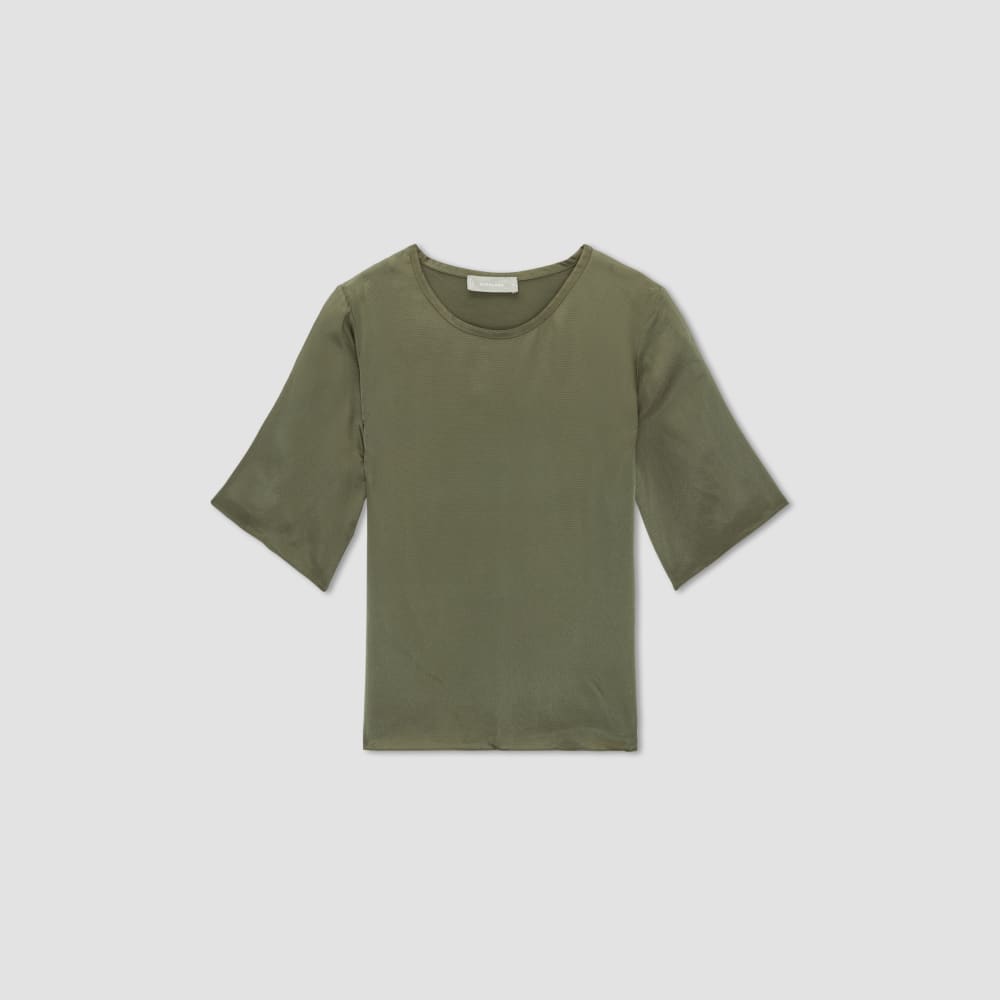 The Satin Relaxed Tee | Kalamata - Image 2