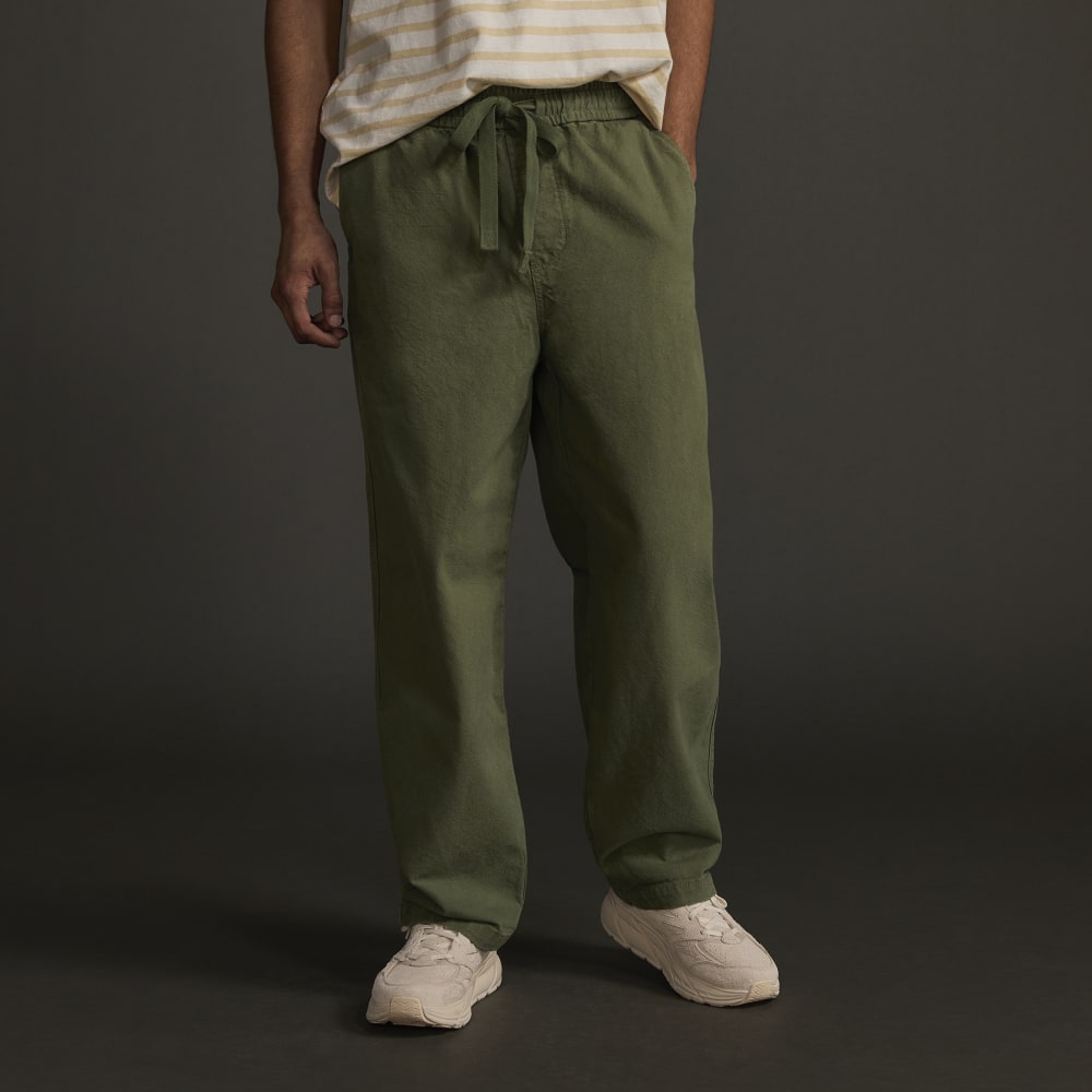 The Canvas Organic Cotton Drawstring Pant | Forest Green