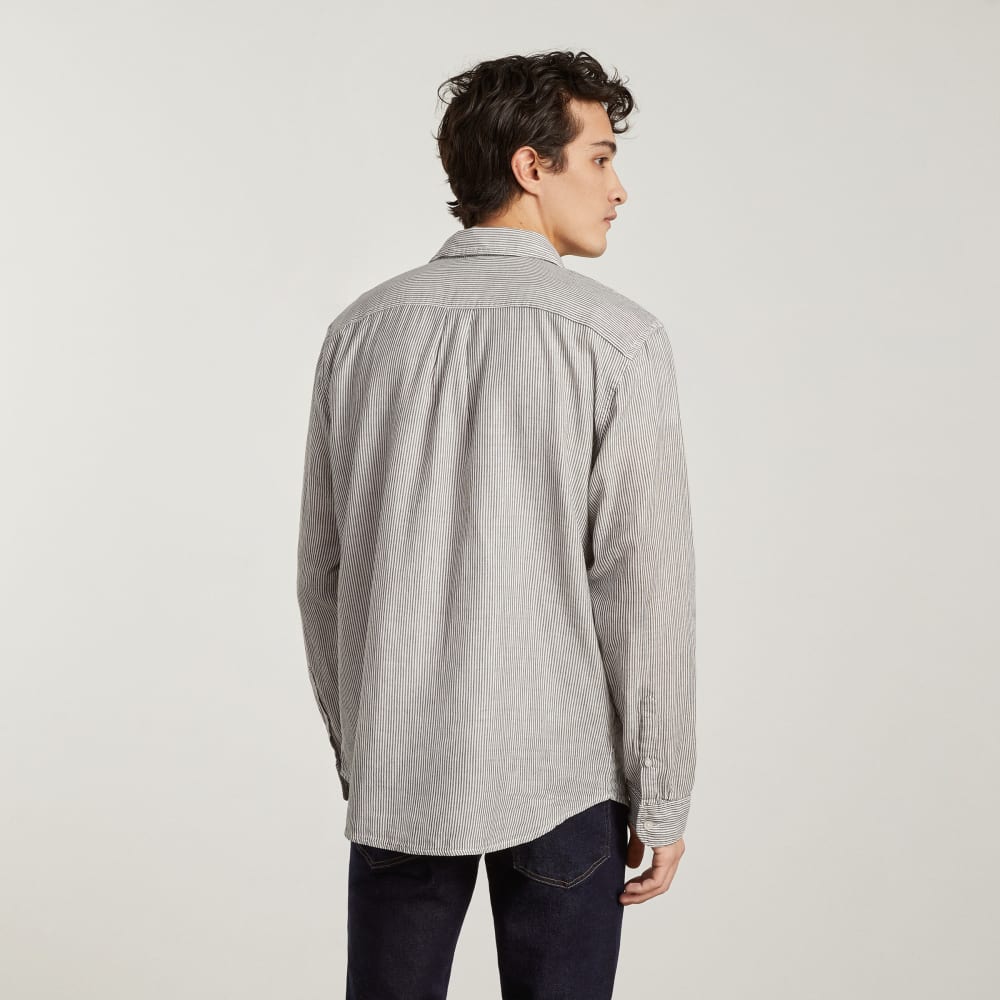 The Long-Sleeve Summer Shirt | Black / White - Image 3