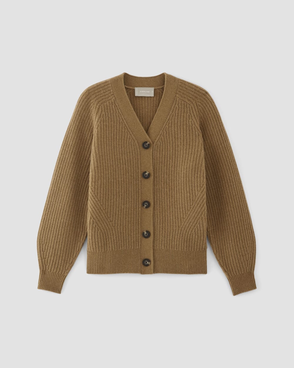 The Felted Merino Cardigan | Deep Camel - Image 2
