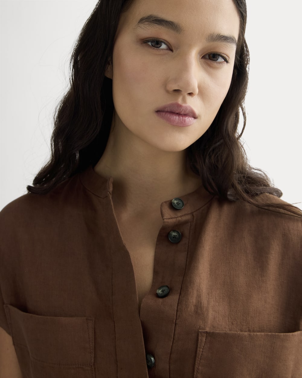 The Craft Dress in Linen | Cedarwood - Image 3