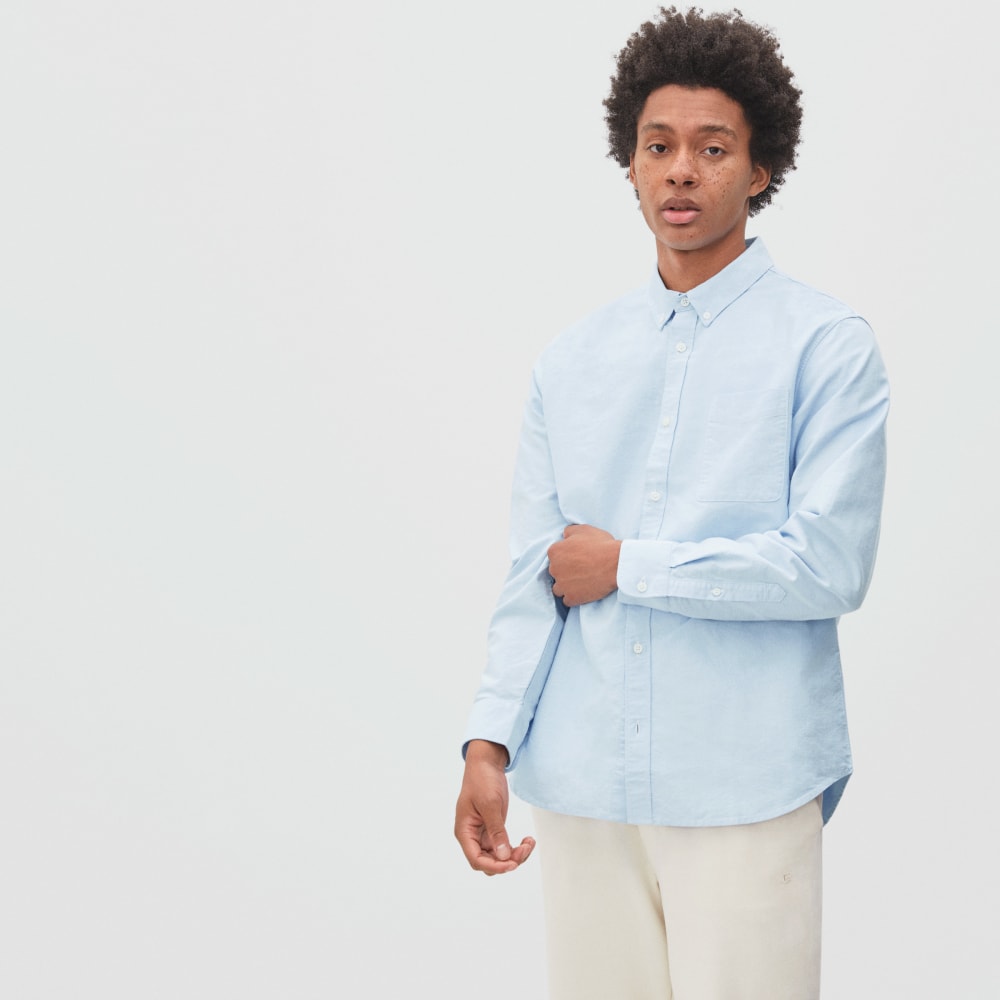 The Standard Fit Japanese Oxford Shirt | Uniform | Light Blue | Standard - Image 2