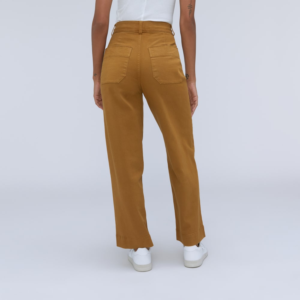 The Organic Wide-Leg Pant | Tapenade - Image 6