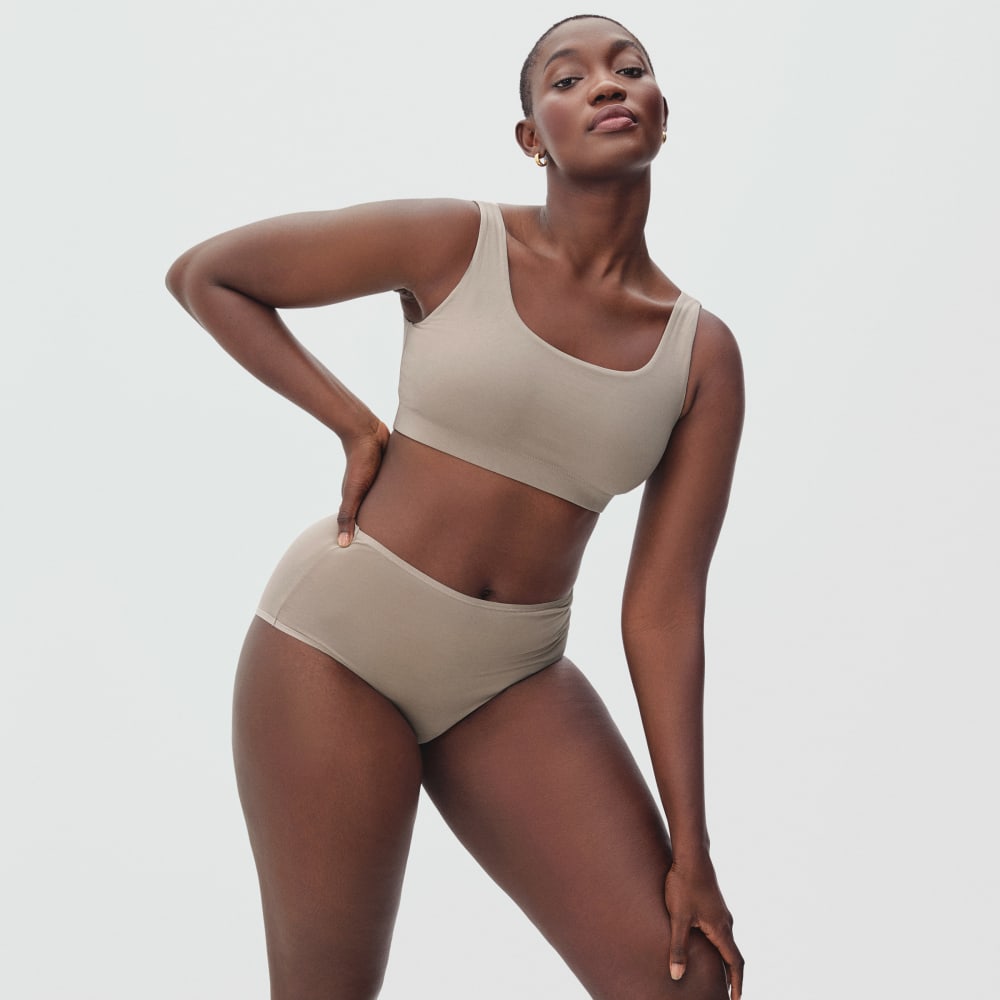 The Cotton High-Rise Hipster | Burnt Sugar - Image 3