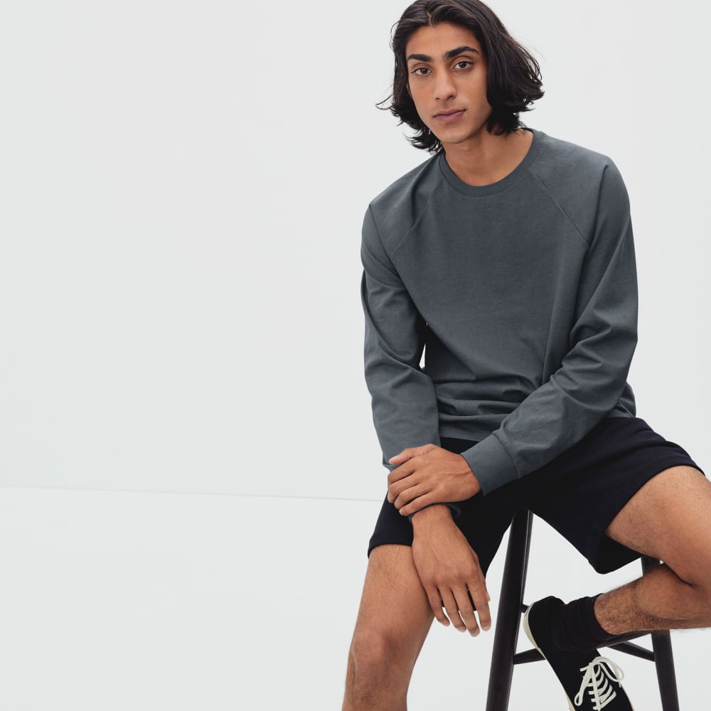 The Premium-Weight Long-Sleeve Crew | Uniform | Slate - Image 5