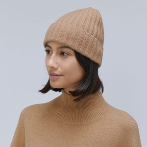 The Cashmere Beanie | Light Camel