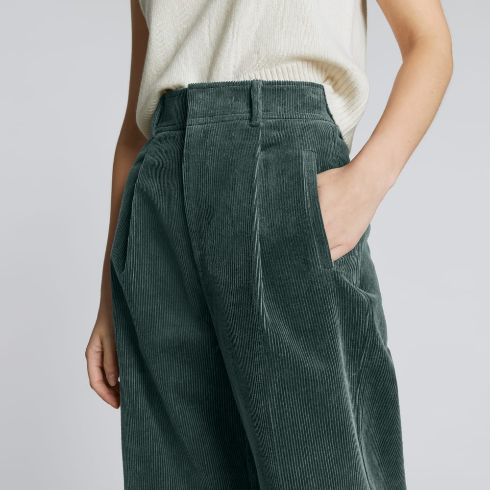 The Corduroy Way-High® Drape Pant | Evergreen - Image 4