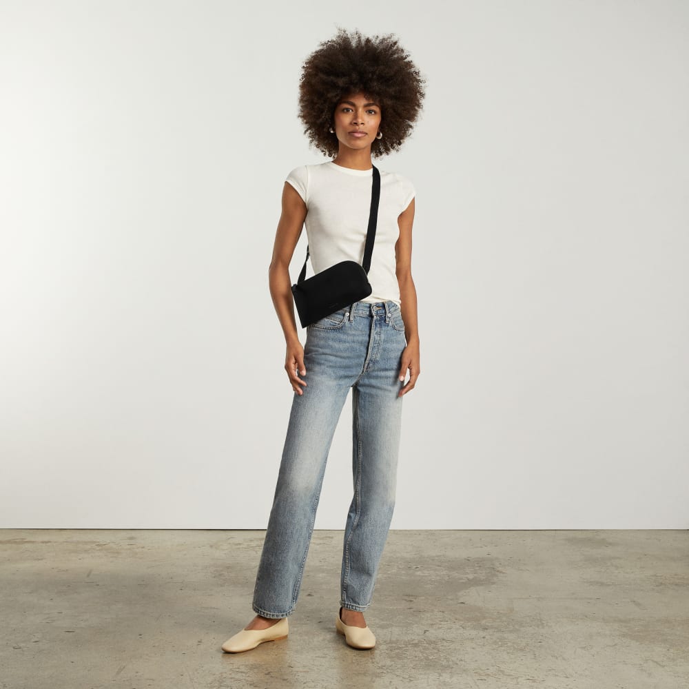 The Cactus Leather Sling Bag | Black - Image 6