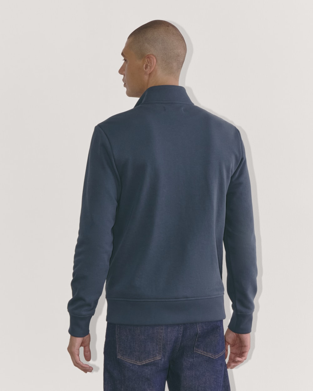 The Off-Duty Terry Quarter-Zip | Midnight Navy - Image 5