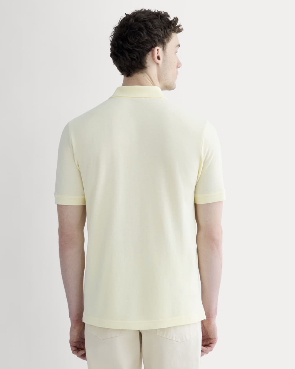 The Pique Polo | Light Yellow - Image 5