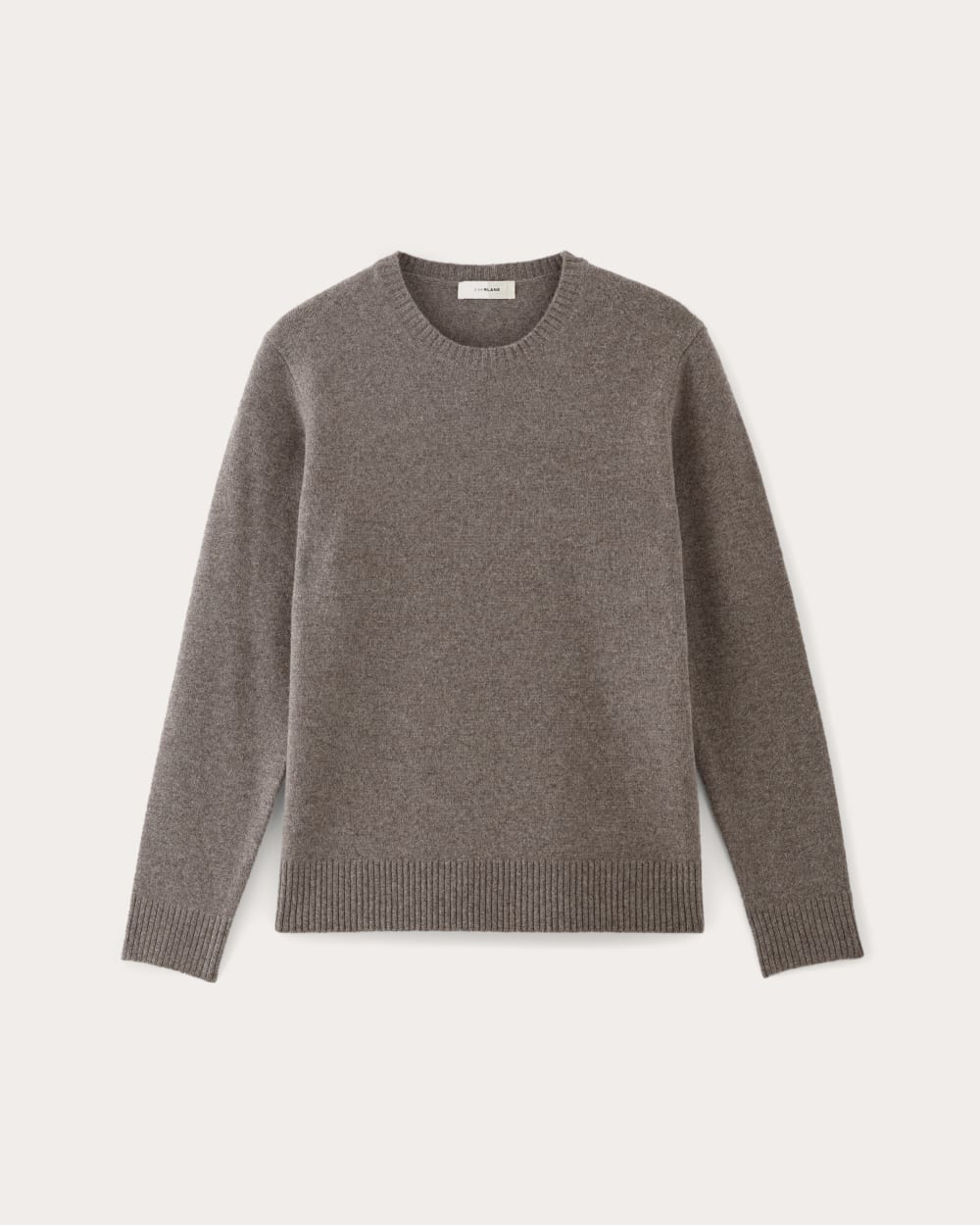 The Premium Merino Crew Neck Sweater | Taupe Melange - Image 2