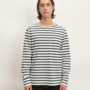 The Premium-Weight Long-Sleeve Mariner Tee | Canvas / Black