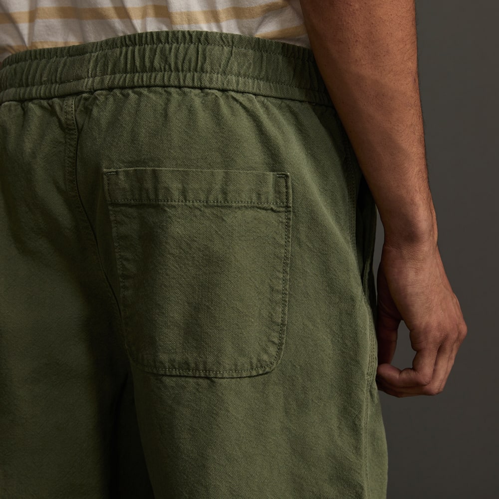 The Canvas Organic Cotton Drawstring Pant | Forest Green - Image 5