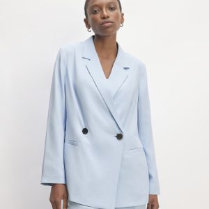 The Drapey Blazer | Chambray Blue