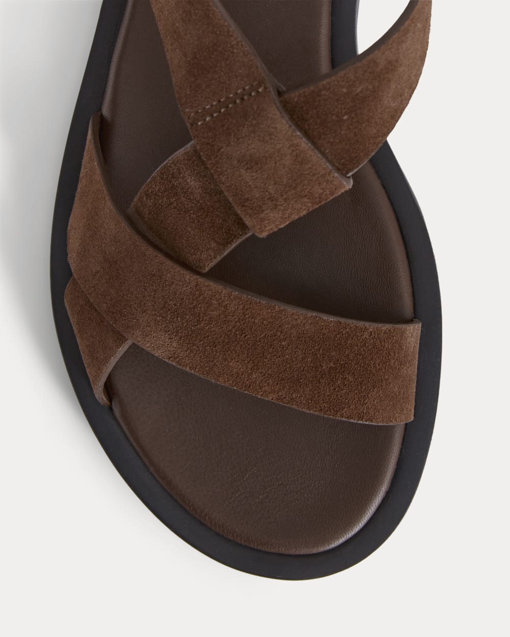The City Strap Sandal | Burnt Umber Suede - Image 6