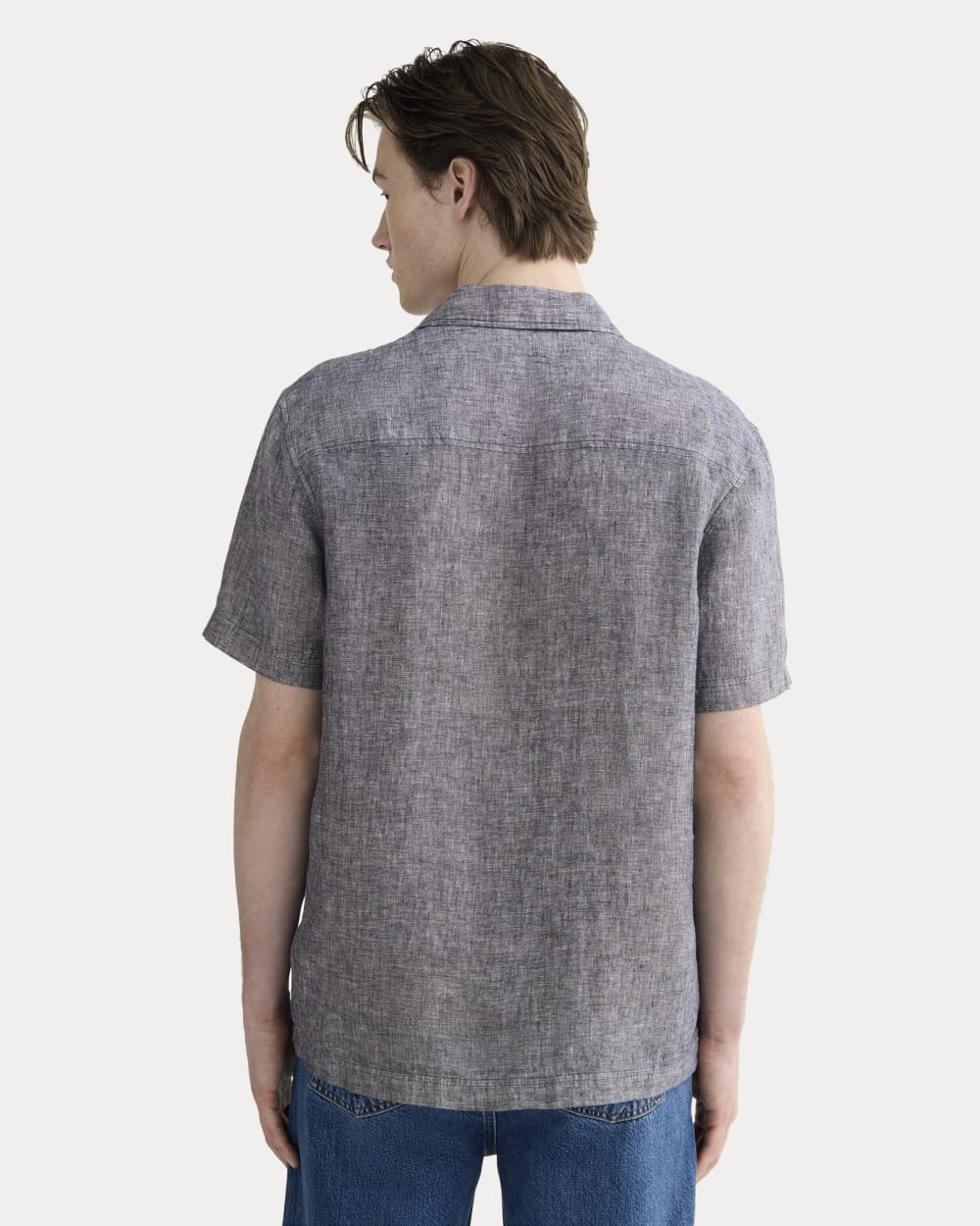 The Resort Shirt in Linen | Navy Chambray - Image 5