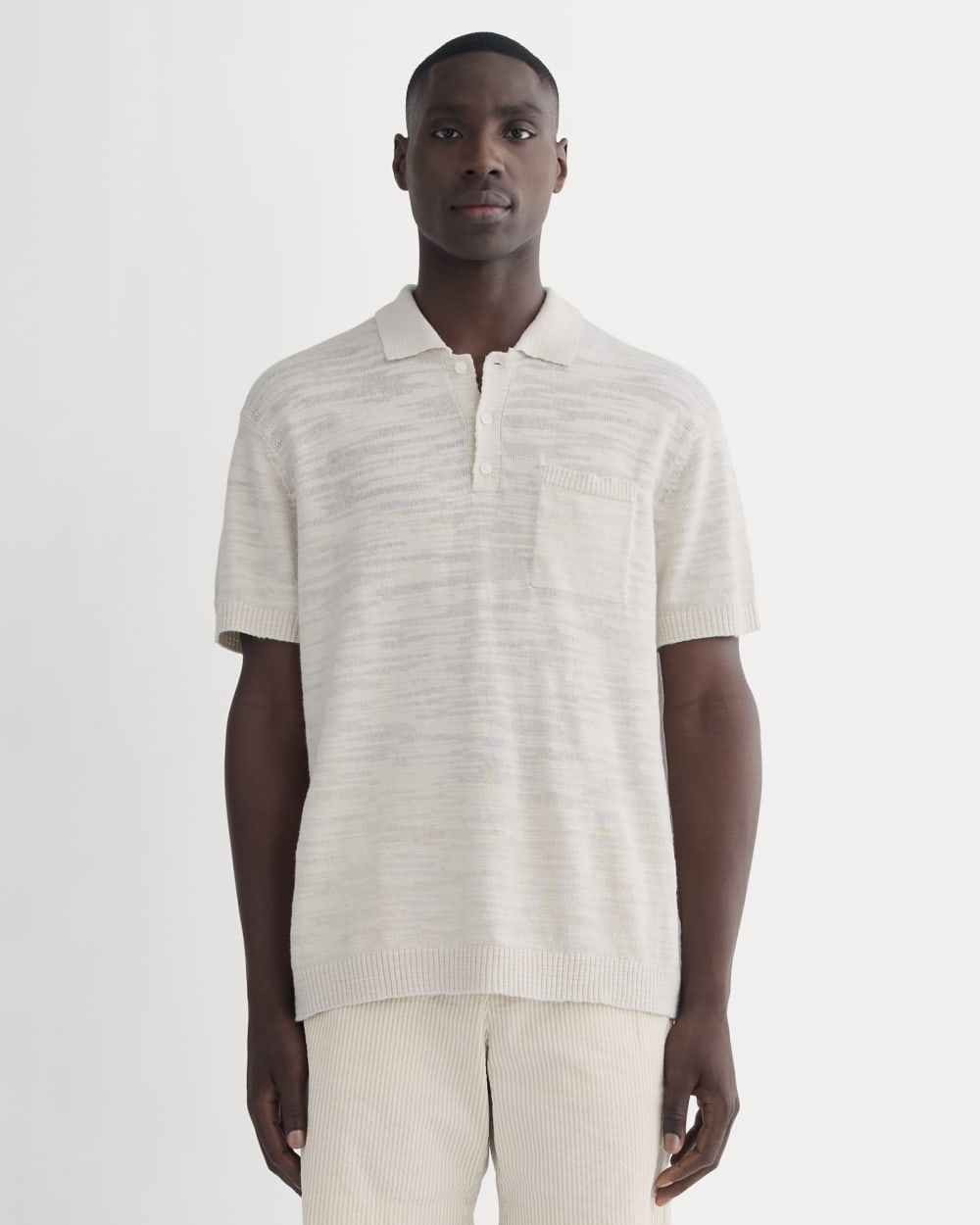 The Cotton Linen Polo | Birch