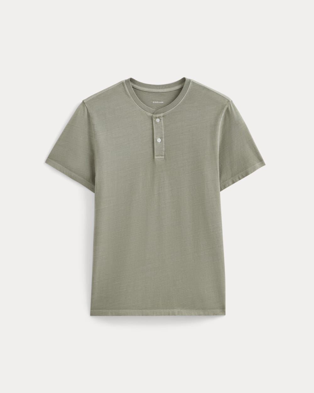 The Essential Organic Garment-Dyed Henley | Seagrass - Image 2