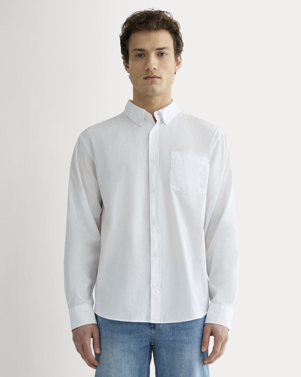 The Washed Poplin Shirt | White