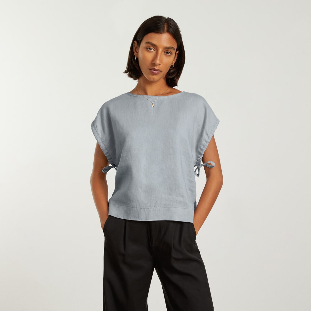 The Drawstring Tunic | Sky - Image 2