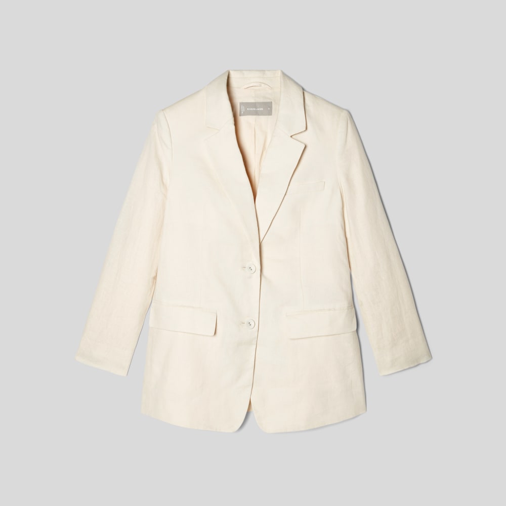 The Oversized Blazer in Linen | Canvas - Image 2