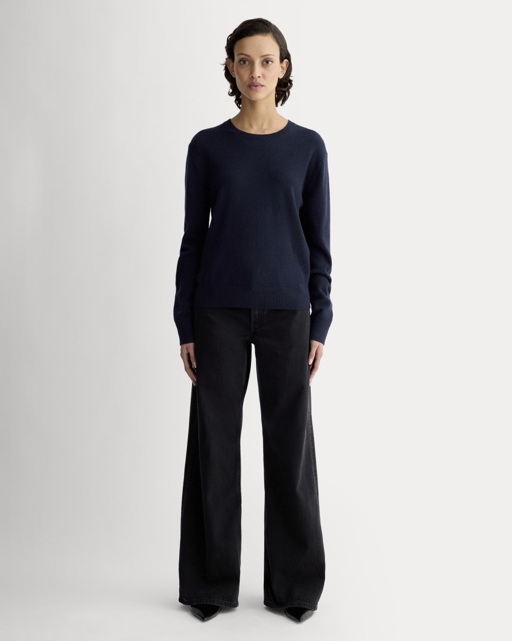 The Classic Crew in Cashmere | Navy - Image 3