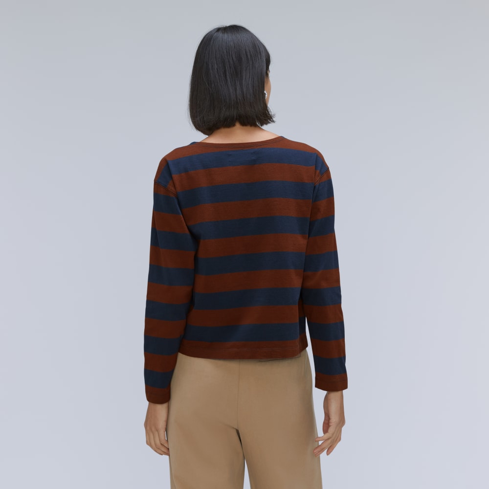 The Mariner Tee | Carob / Navy - Image 3