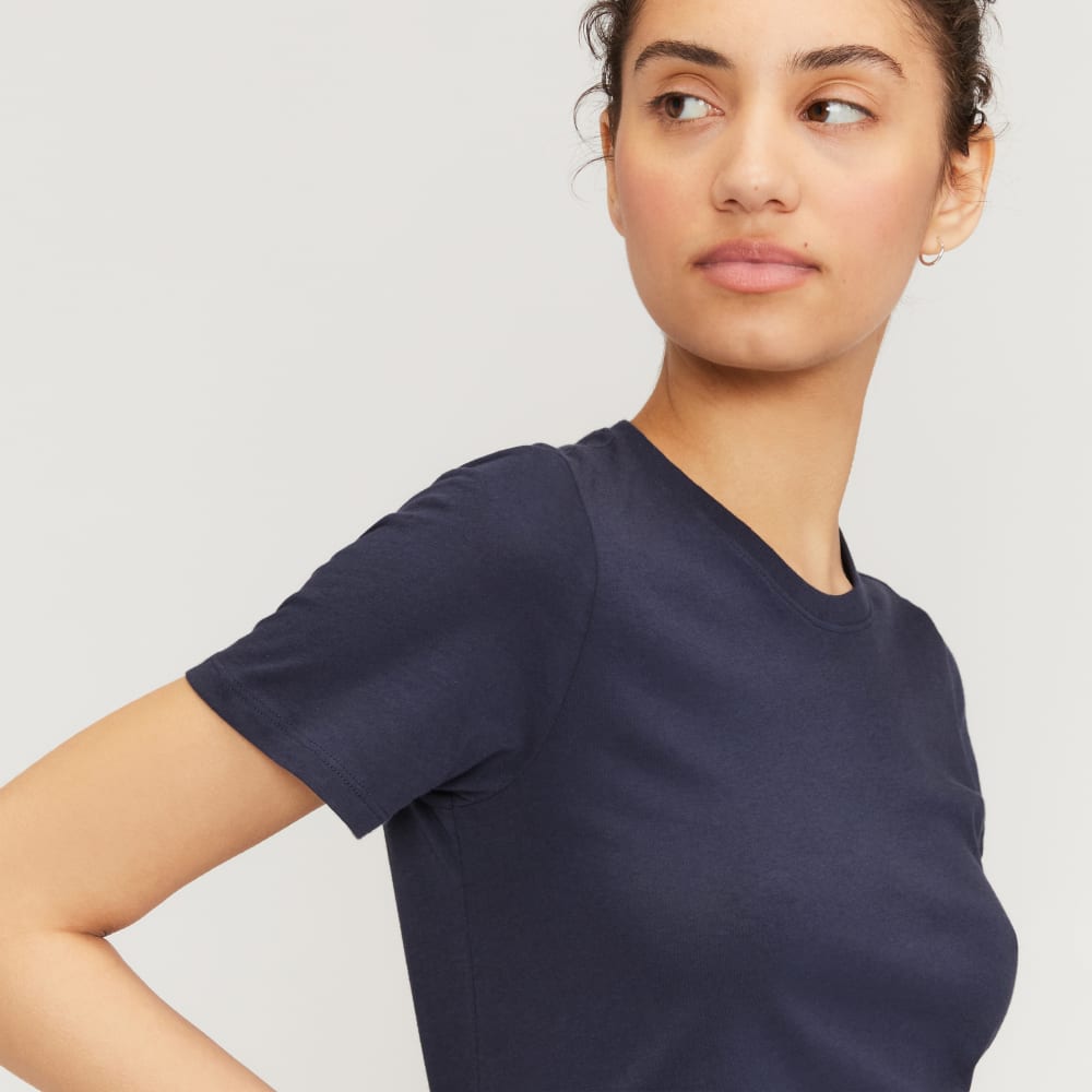 The Organic Cotton Crew Tee | Navy - Image 4