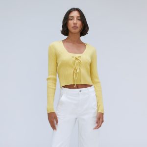 The Cotton-Merino Front-Tie Top | Dandelion