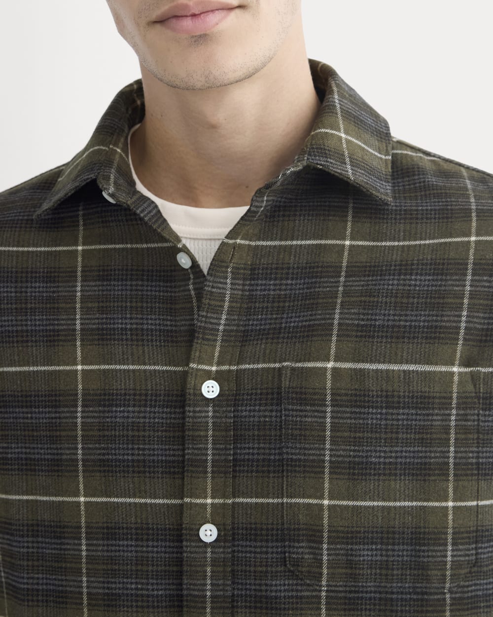 Brushed Flannel Shirt | Heather Beech - Image 4