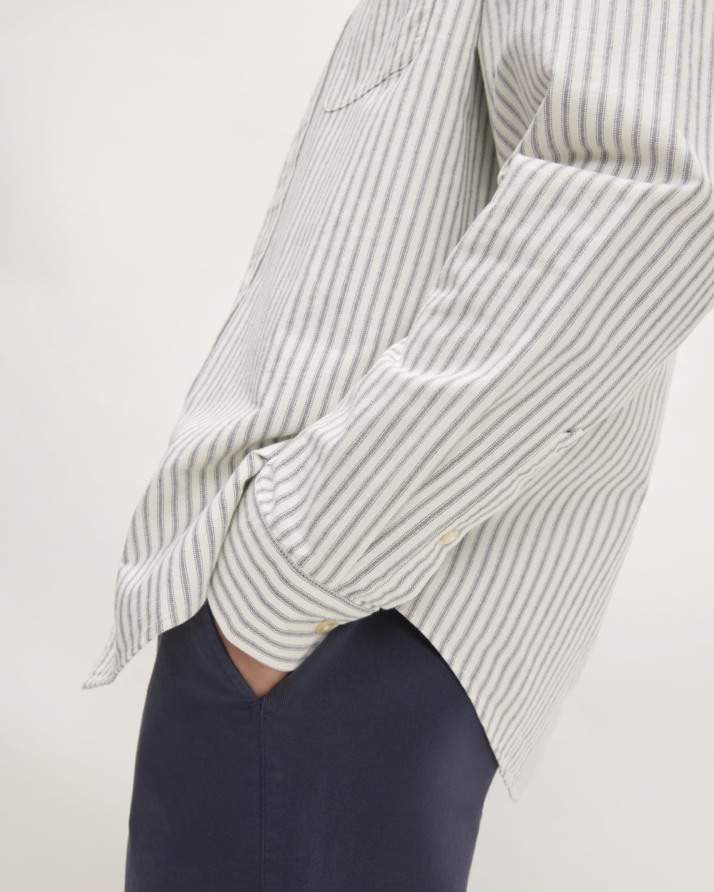 The Classic Oxford Shirt | Bone / Navy | Standard - Image 5