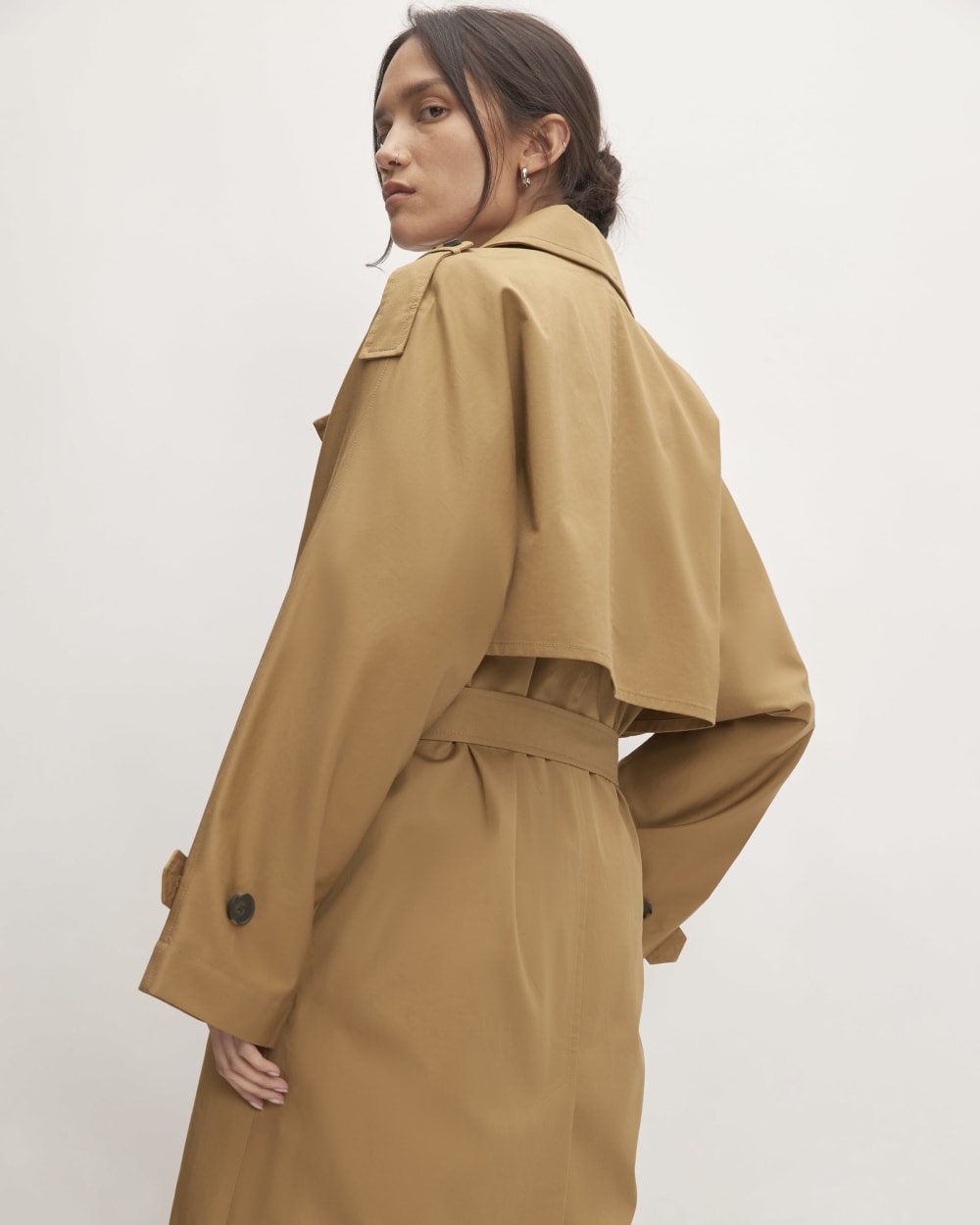The Cotton Long Trench Coat | Toasted Coconut - Image 5