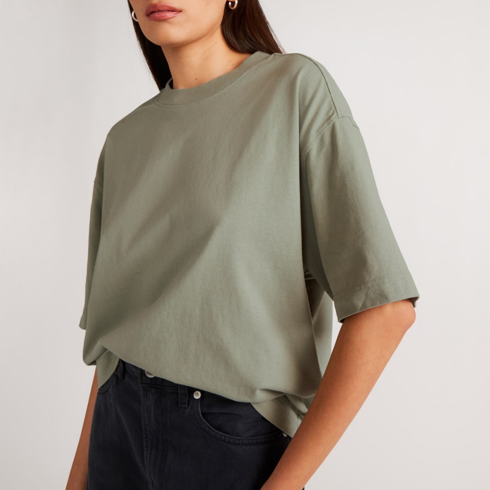 The Premium Weight Relaxed Tee | Seagrass - Image 3