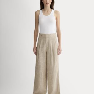 The Linen Way-High® Drape Pant | Cornstalk Chambray