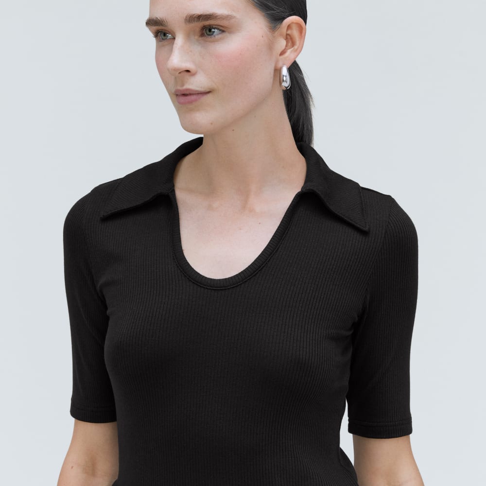 The Super-Soft Short Sleeve Polo | Black - Image 4