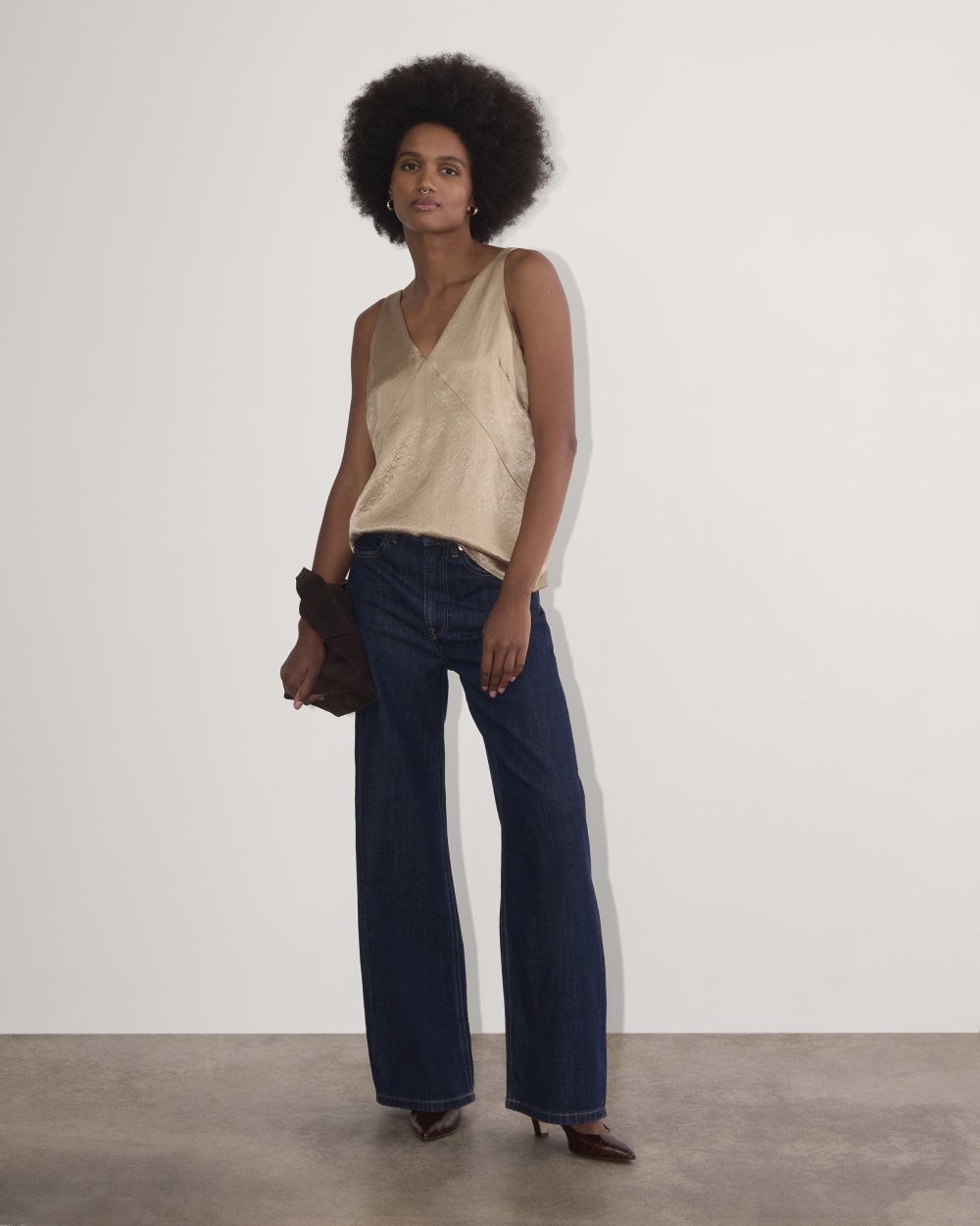 The Satin Tank | Champagne - Image 4