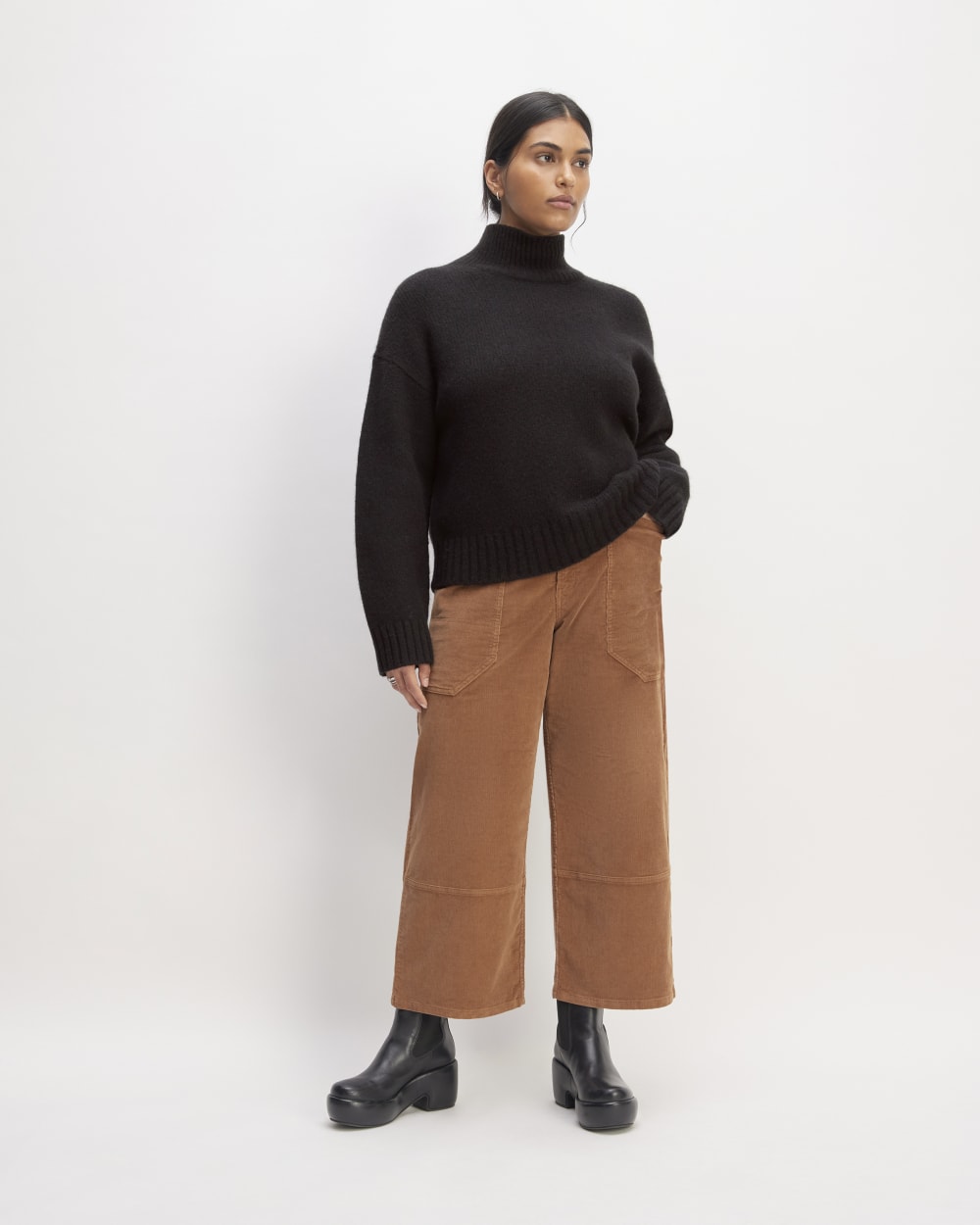 The Cloud Oversized Turtleneck | Black - Image 3